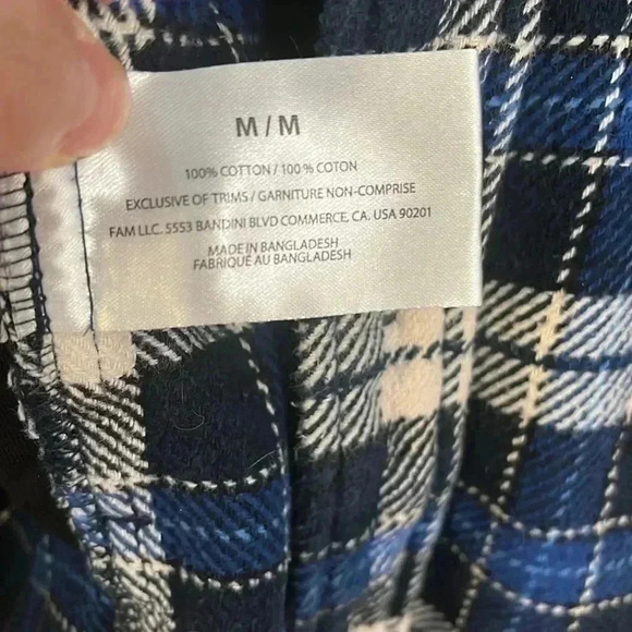 [M]Orvis Blue Plaid Heavyweight Flannel Men Button Down Shirt  Jacket - Picture 4 of 8